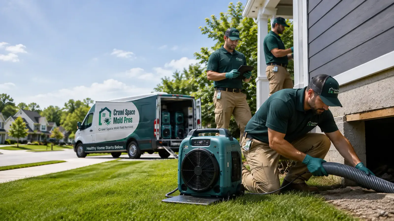 Crawl Space Mold Removal in Lake Park, IA